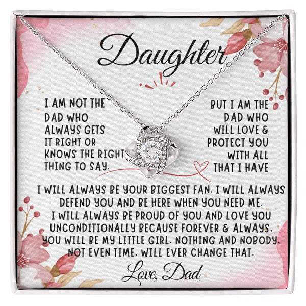 To My Daughter Necklace from Dad, necklace for daughter - The Luxe Wrist