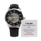 To My Man Openwork Watch: Luxury Men's Openwork Watch with Skeleton Dial - The Luxe Wrist