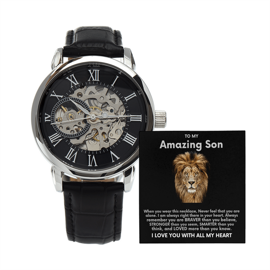 To My Amazing Son Openwork Watch ShineOn Fulfillment