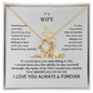 To My Wife Love Knot Necklace From Husband - The Luxe Wrist