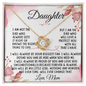 To My Daughter Necklace from Mom - The Luxe Wrist