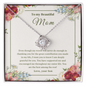 To My Beautiful Mom Love Knot Necklace, Thank you Gift From Son ShineOn Fulfillment