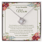 To My Beautiful Mom Love Knot Necklace, Thank you Gift From Daughter ShineOn Fulfillment