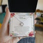 To My Beautiful Mom Love Knot Necklace, Thank you Gift From Son ShineOn Fulfillment