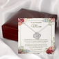 To My Beautiful Mom Love Knot Necklace, Thank you Gift From Daughter ShineOn Fulfillment